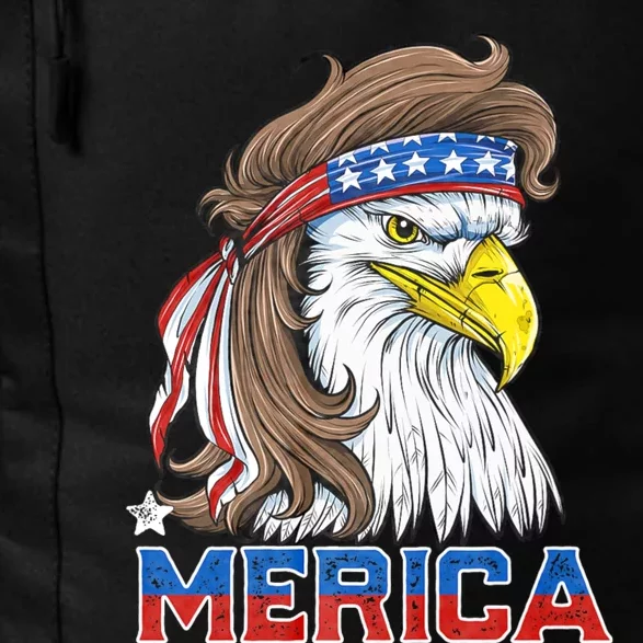 Merica Eagle Mullet 4th Of July American Flag Usa Daily Commute Backpack