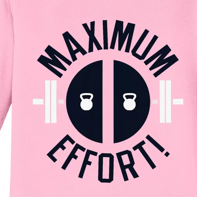 Maximum Effort Baby Long Sleeve Bodysuit