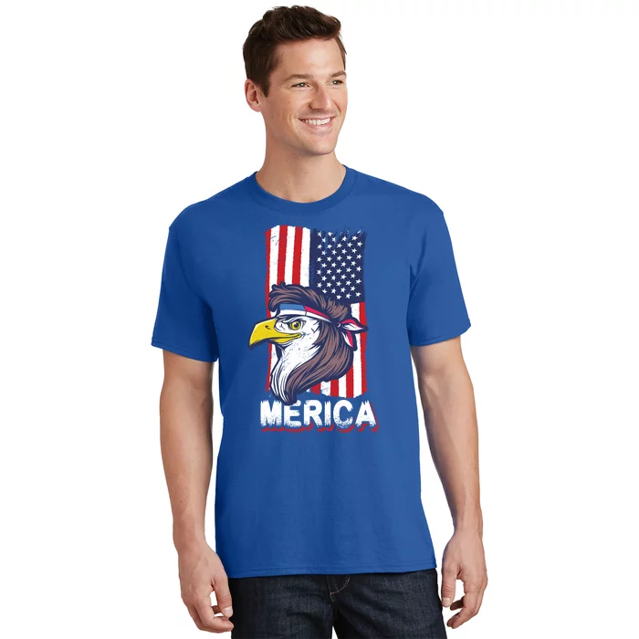 Merica Eagle Mullet Independence 4th Of July America Gift T-Shirt