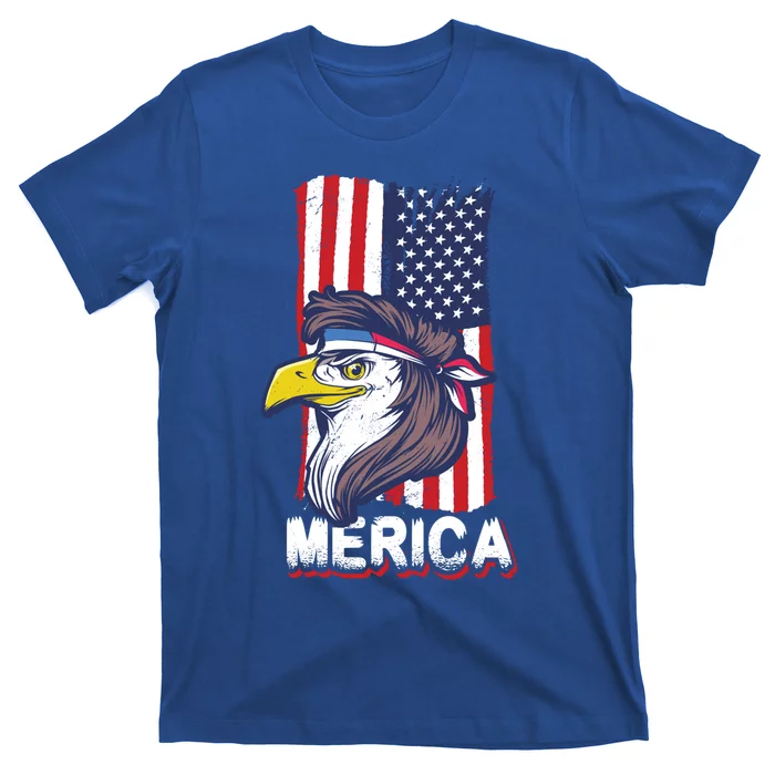 Merica Eagle Mullet Independence 4th Of July America Gift T-Shirt