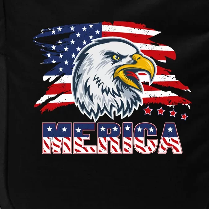 Merica Eagle Mullet Independence 4th Of July American Flag Great Gift Impact Tech Backpack