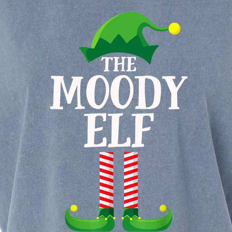 Moody Elf Matching Family Group Christmas Party Garment-Dyed Women's Muscle Tee