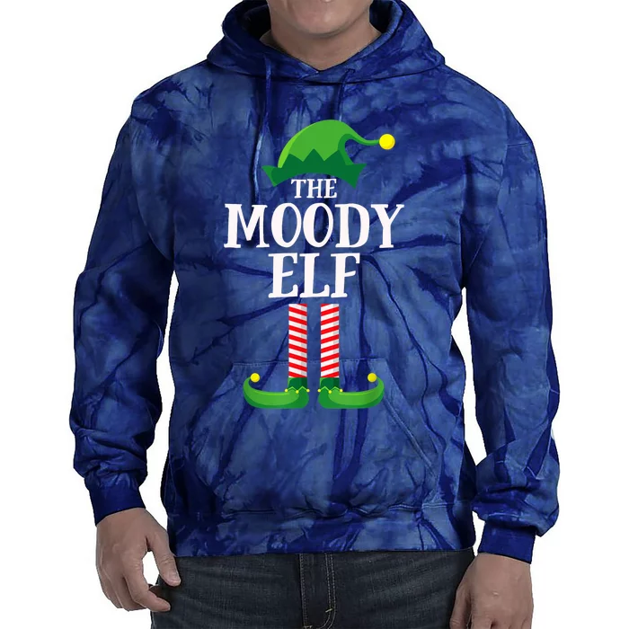 Moody Elf Matching Family Group Christmas Party Tie Dye Hoodie