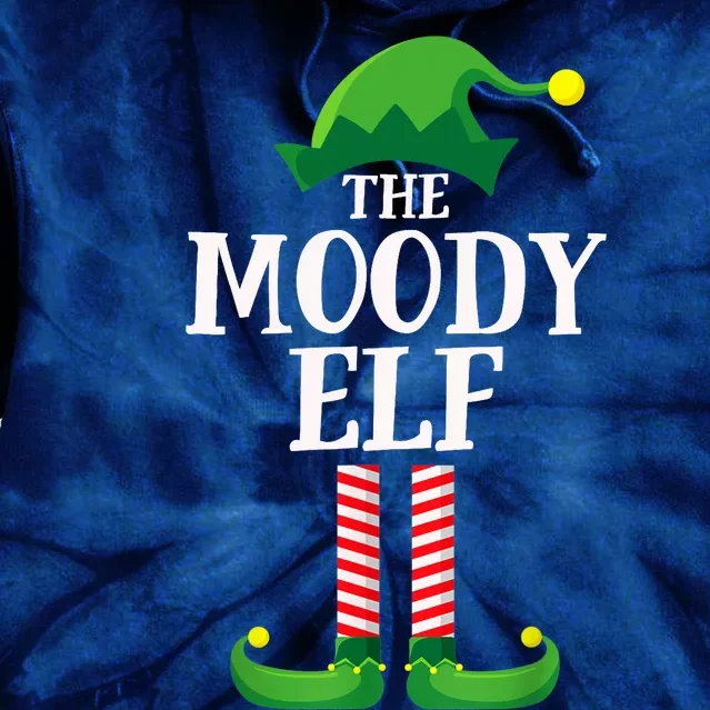 Moody Elf Matching Family Group Christmas Party Tie Dye Hoodie