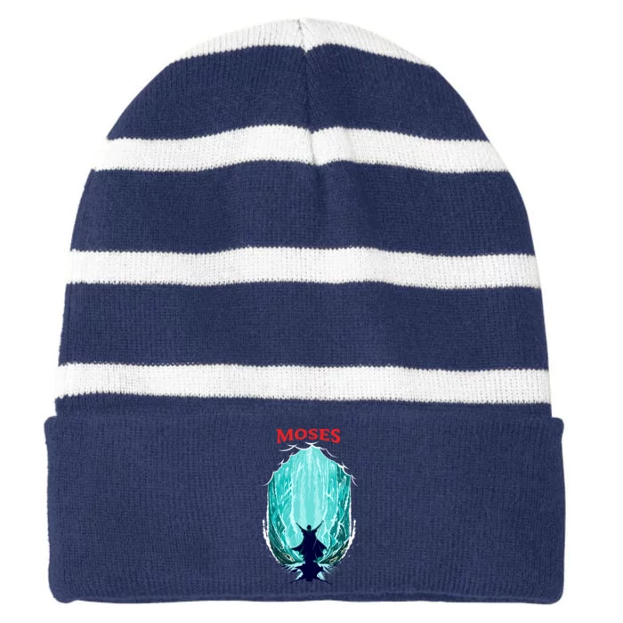 Moses Exodus Striped Beanie with Solid Band