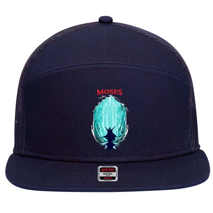 Moses Exodus 7 Panel Mesh Trucker Snapback Hat