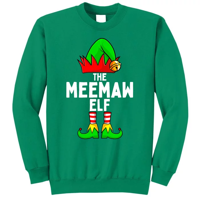 Meemaw Elf Matching Family Christmas Sweatshirt