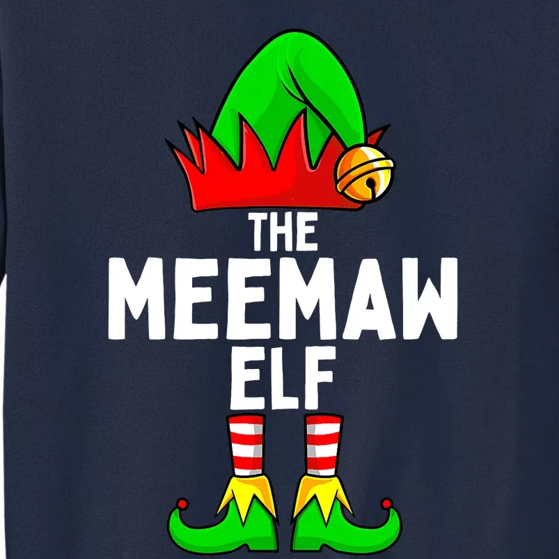 Meemaw Elf Matching Family Christmas Tall Sweatshirt