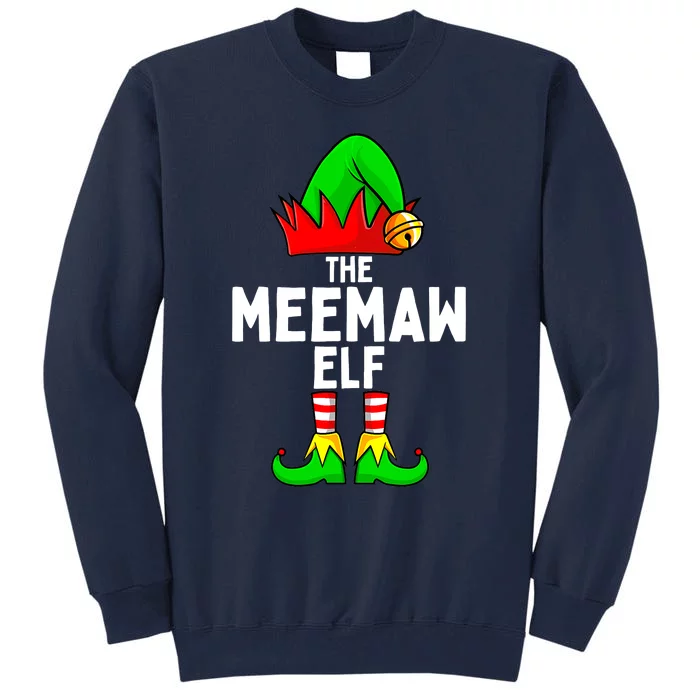 Meemaw Elf Matching Family Christmas Tall Sweatshirt