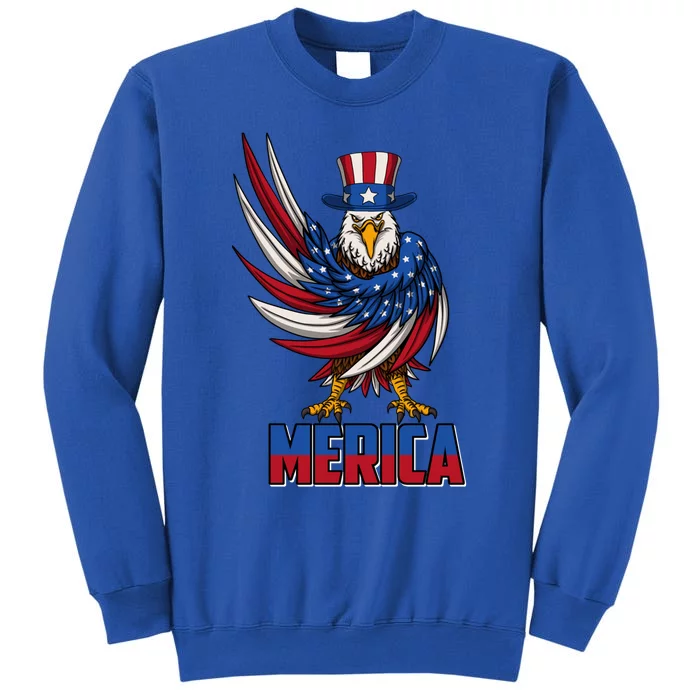 Merica Eagle Mullet 4th Of July American Flag Usa Gift Sweatshirt