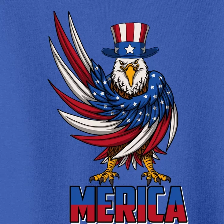 Merica Eagle Mullet 4th Of July American Flag Usa Gift Toddler T-Shirt