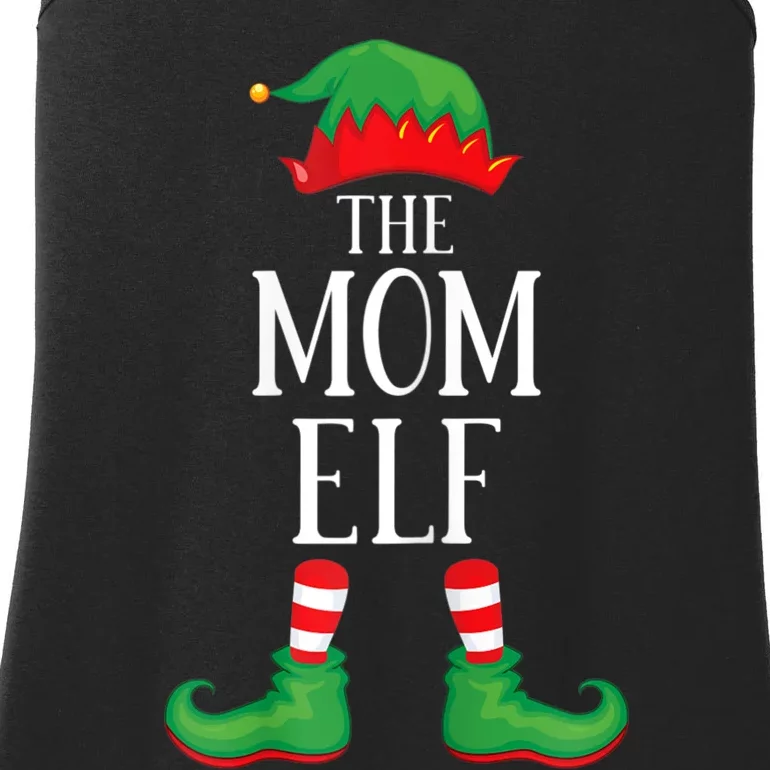 Mom Elf Matching Group Xmas Funny Family Christmas Ladies Essential Tank