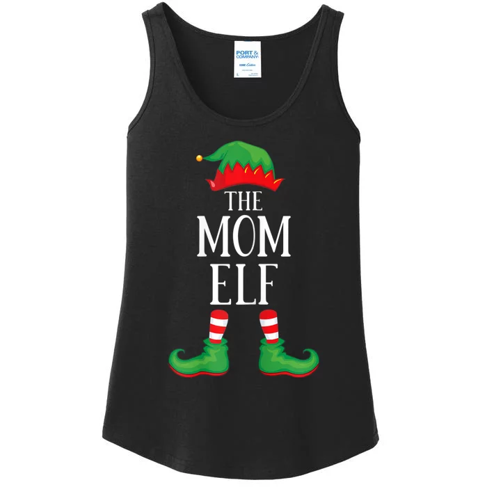 Mom Elf Matching Group Xmas Funny Family Christmas Ladies Essential Tank