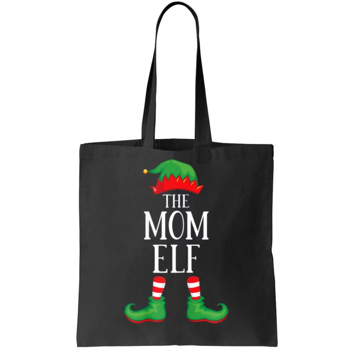 Mom Elf Matching Group Xmas Funny Family Christmas Tote Bag