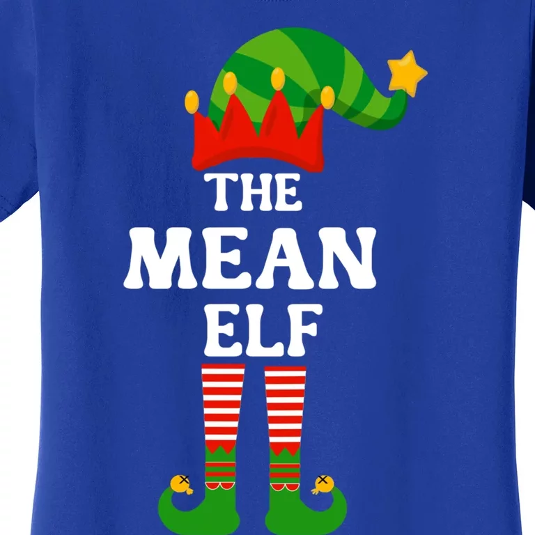 Mean Elf Matching Family Group Christmas Funny Gift Cool Gift Women's T-Shirt