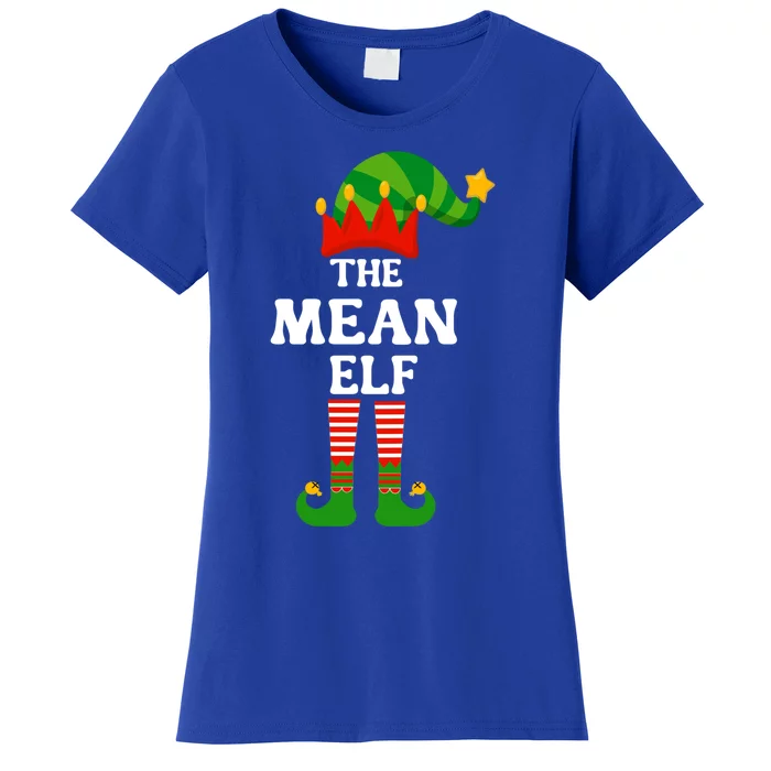 Mean Elf Matching Family Group Christmas Funny Gift Cool Gift Women's T-Shirt