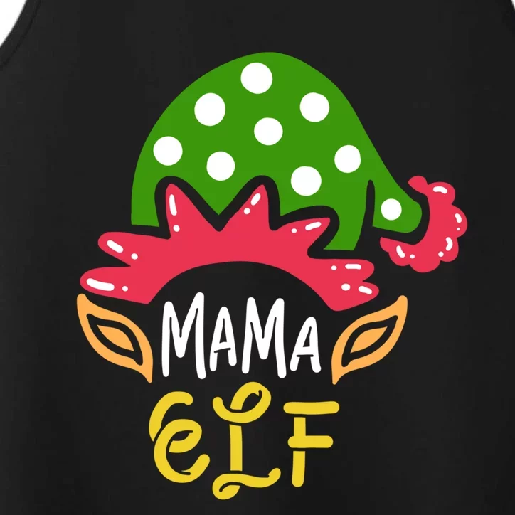 Mama Elf Mother Mom Funny Family Christmas Squad Costume Gift Performance Tank