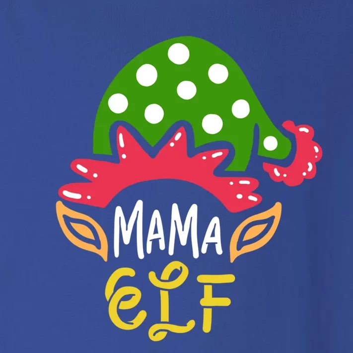 Mama Elf Mother Mom Funny Family Christmas Squad Costume Gift Toddler Long Sleeve Shirt