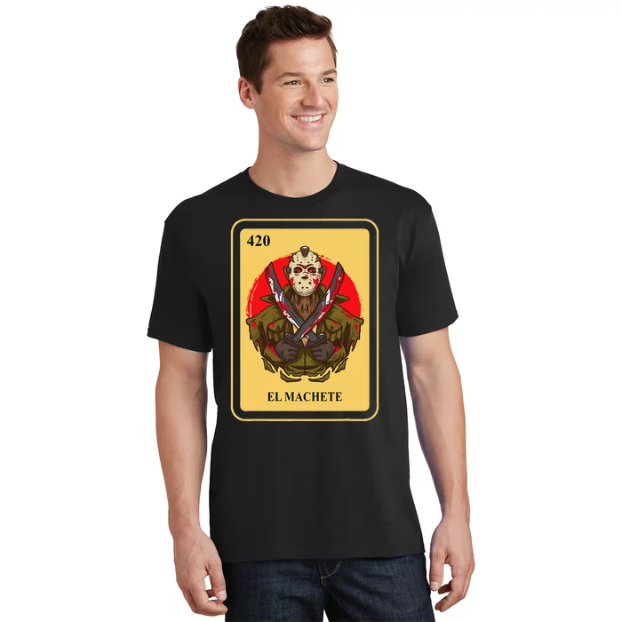 Mexican El Machete Traditional Bingo Card Game T-Shirt