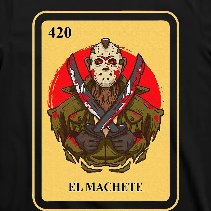 Mexican El Machete Traditional Bingo Card Game T-Shirt