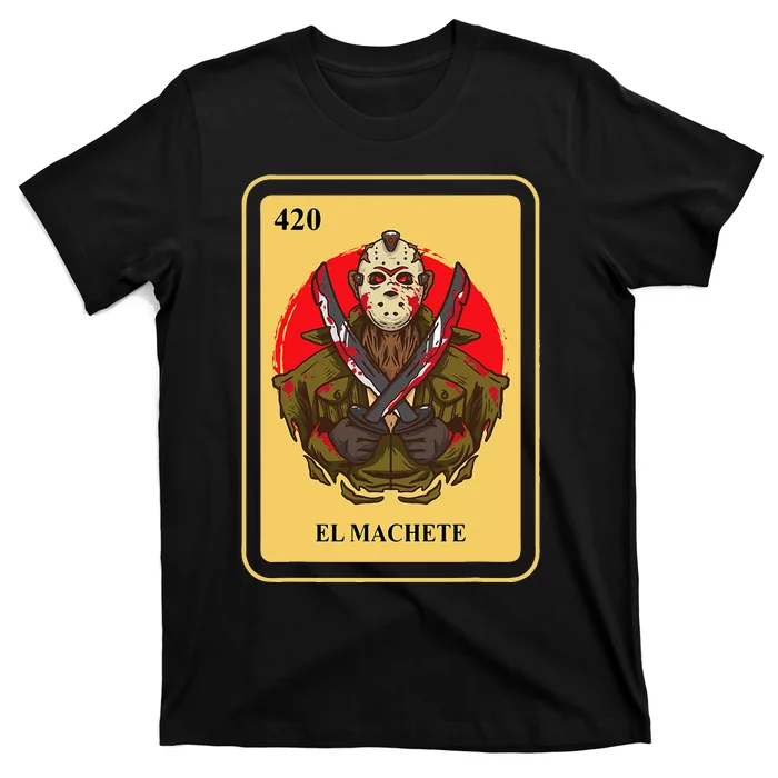 Mexican El Machete Traditional Bingo Card Game T-Shirt