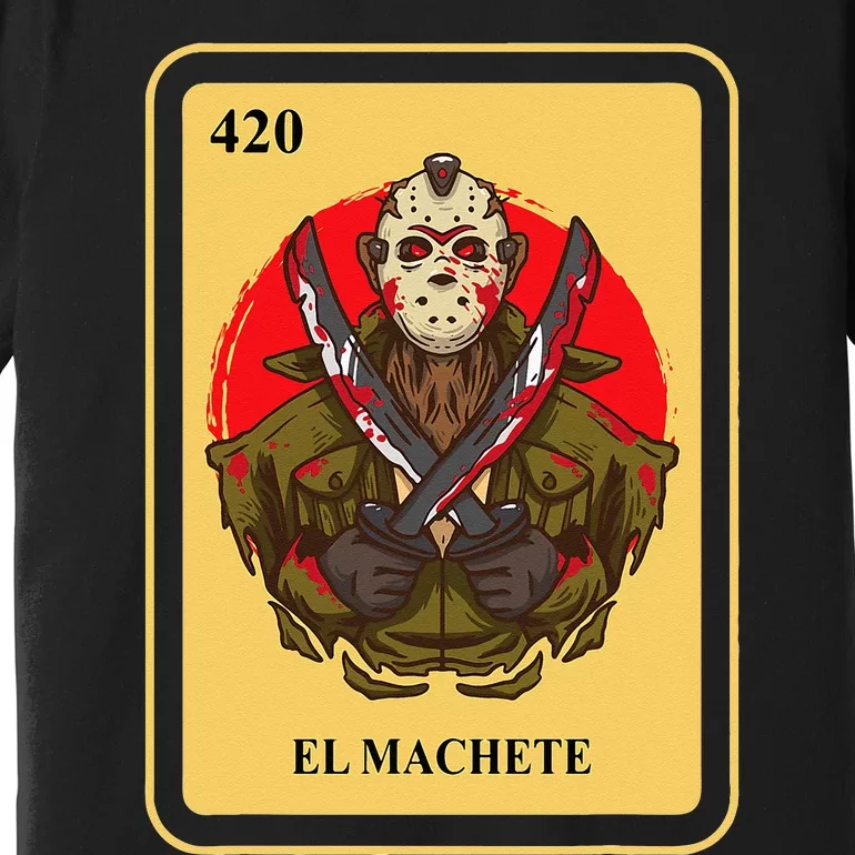 Mexican El Machete Traditional Bingo Card Game Premium T-Shirt