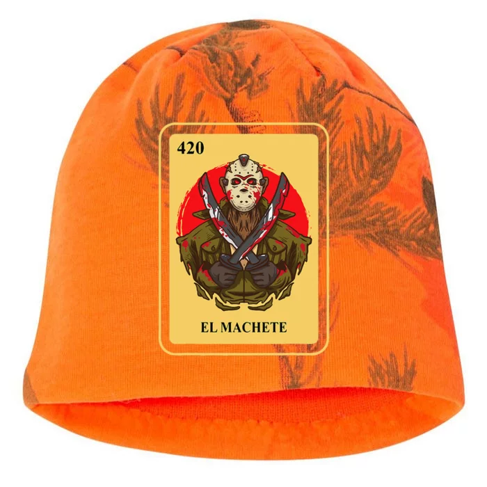 Mexican El Machete Traditional Bingo Card Game Kati - Camo Knit Beanie