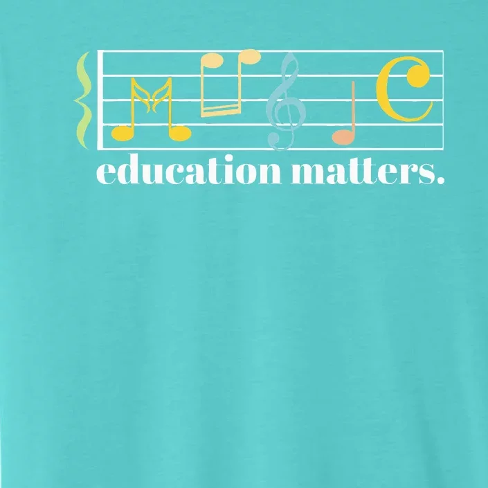 Music Education Matters Composer Musician Music Teacher ChromaSoft Performance T-Shirt