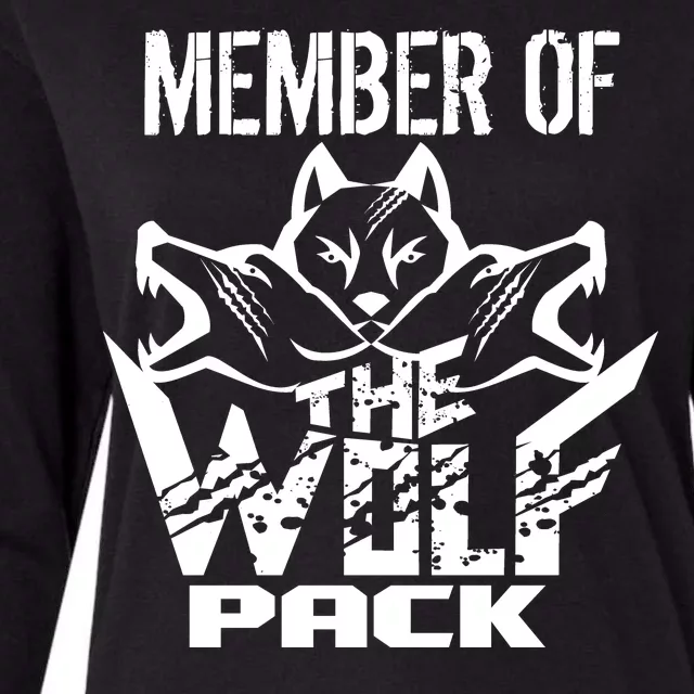 Member Of The Wolf Pack Womens Cotton Relaxed Long Sleeve T-Shirt