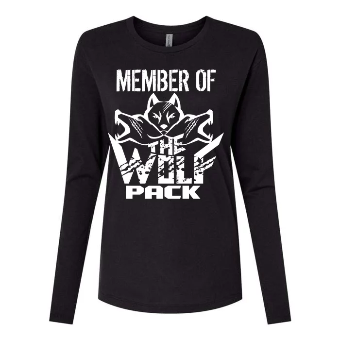 Member Of The Wolf Pack Womens Cotton Relaxed Long Sleeve T-Shirt