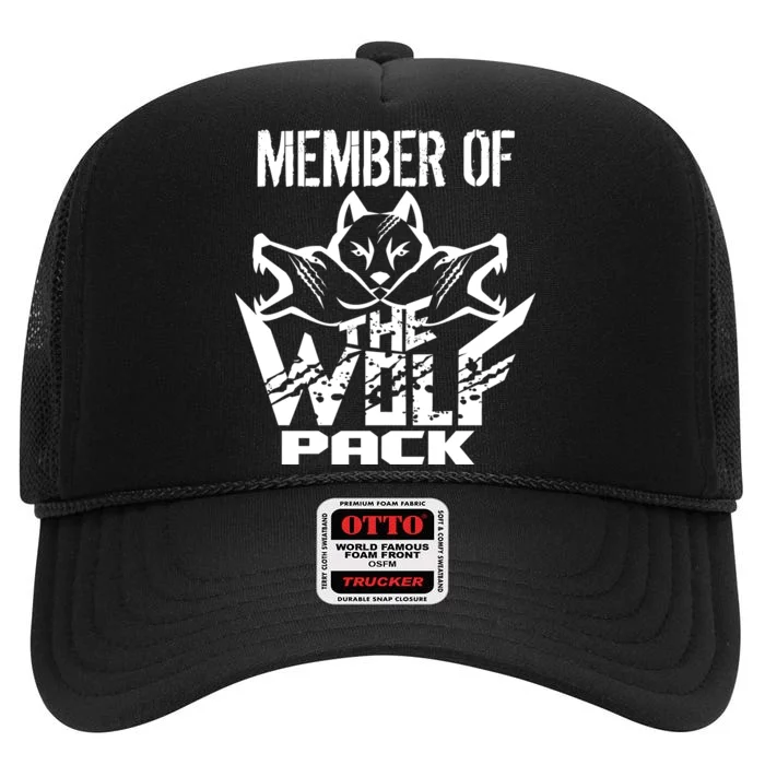 Member Of The Wolf Pack High Crown Mesh Trucker Hat