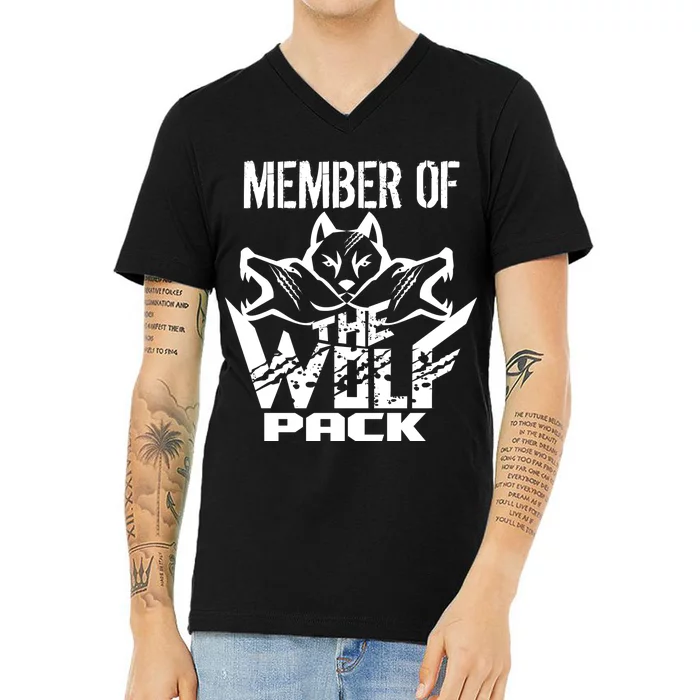 Member Of The Wolf Pack V-Neck T-Shirt