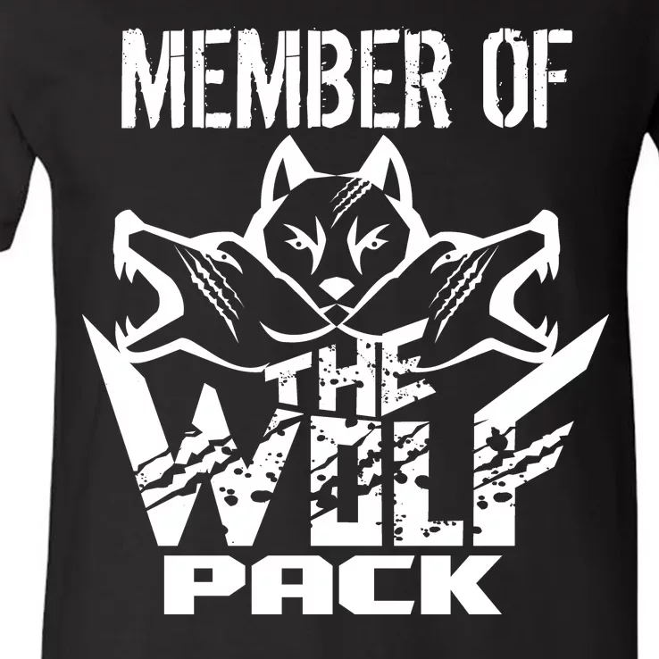 Member Of The Wolf Pack V-Neck T-Shirt