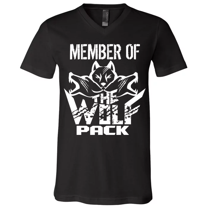 Member Of The Wolf Pack V-Neck T-Shirt