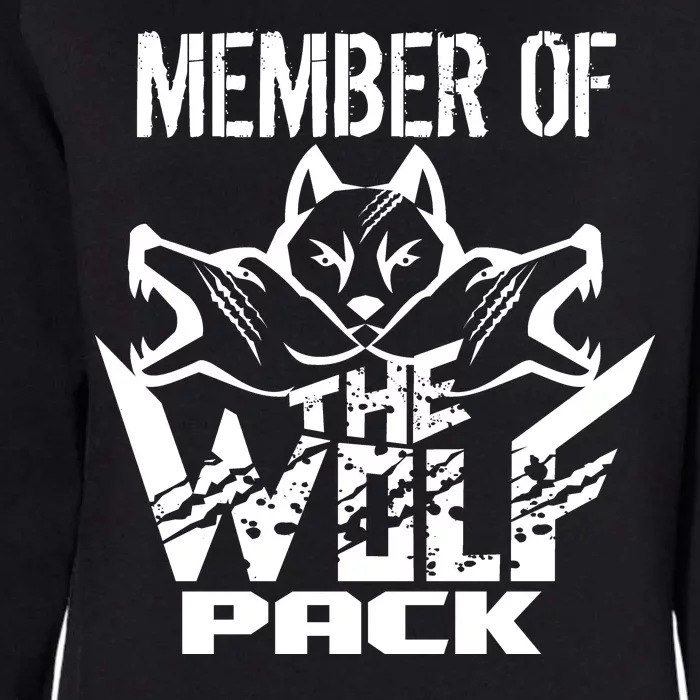 Member Of The Wolf Pack Womens California Wash Sweatshirt