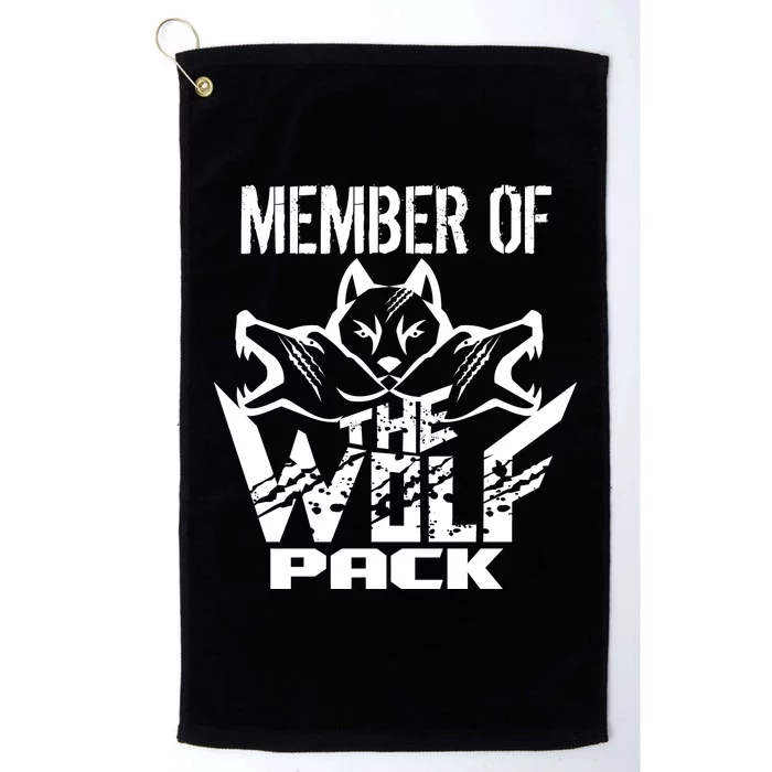 Member Of The Wolf Pack Platinum Collection Golf Towel