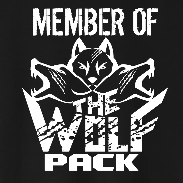 Member Of The Wolf Pack Women's Crop Top Tee