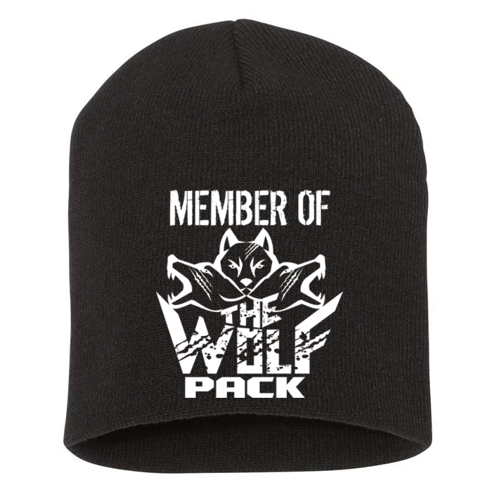 Member Of The Wolf Pack Short Acrylic Beanie