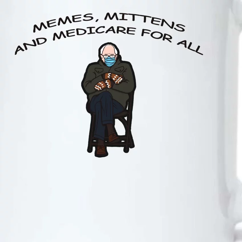 Memes Mittens And Medicare For All Black Color Changing Mug