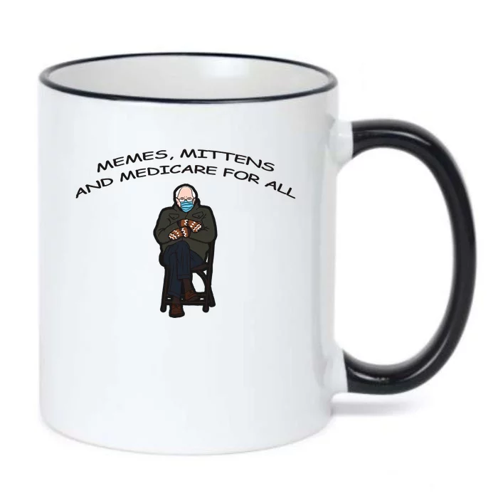 Memes Mittens And Medicare For All Black Color Changing Mug