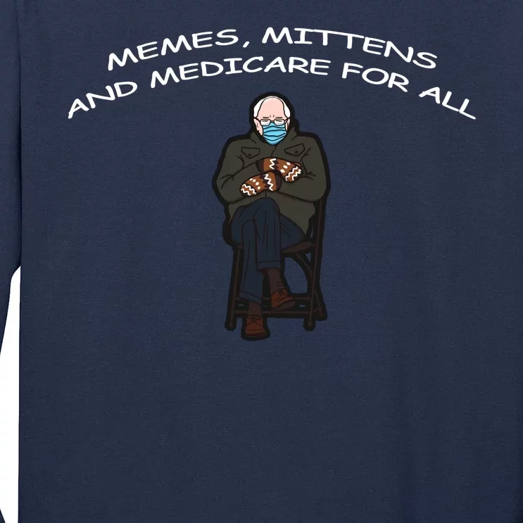 Memes Mittens And Medicare For All Tall Long Sleeve T-Shirt