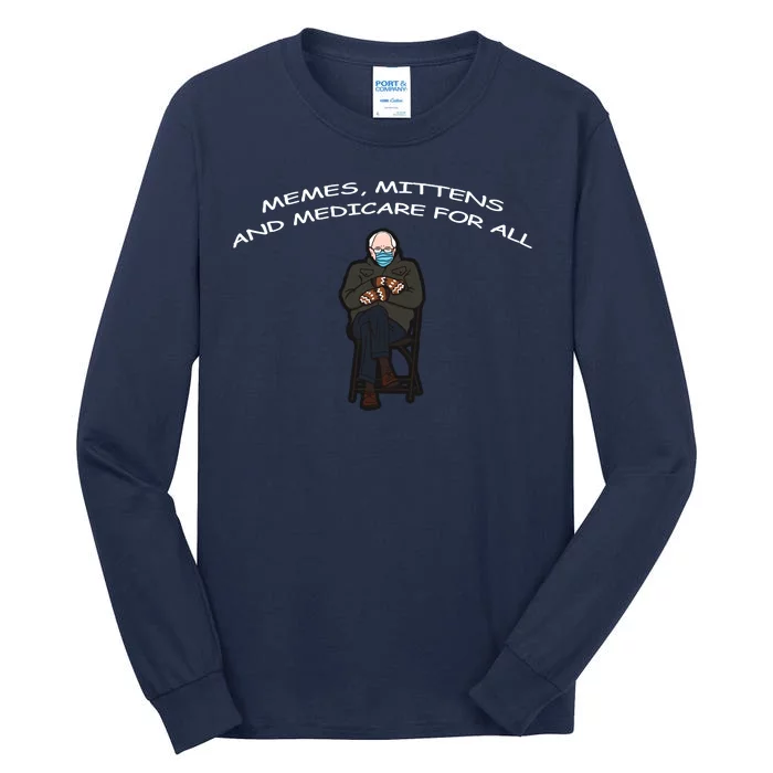 Memes Mittens And Medicare For All Tall Long Sleeve T-Shirt