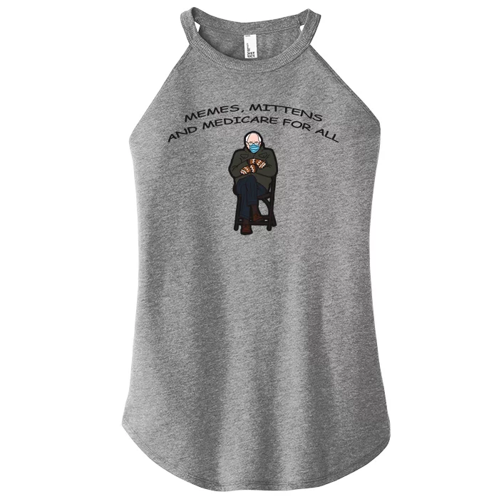 Memes Mittens And Medicare For All Women’s Perfect Tri Rocker Tank