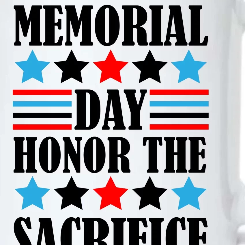 Memorial Day Honor The Sacrifice Black Color Changing Mug