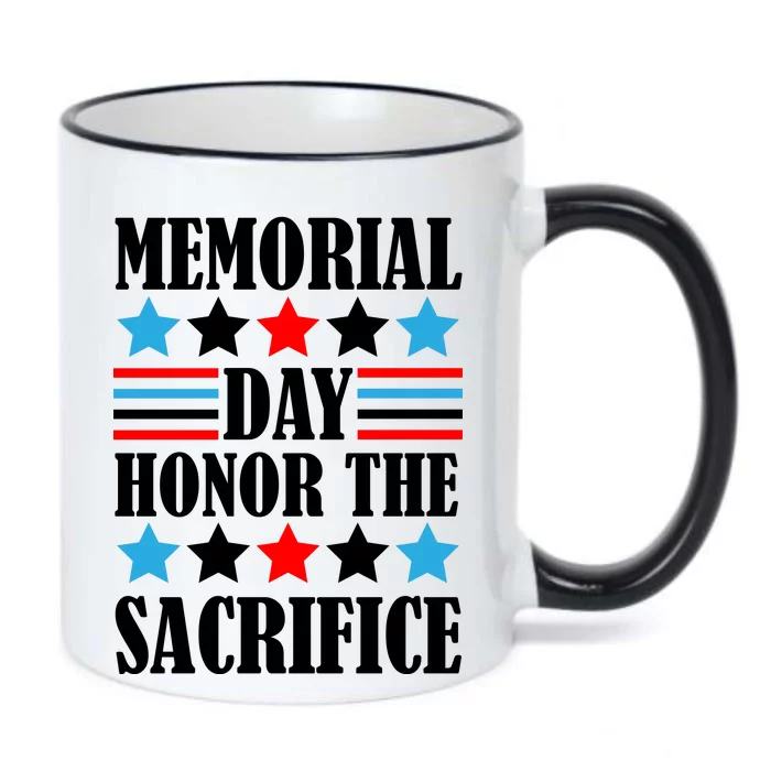 Memorial Day Honor The Sacrifice Black Color Changing Mug