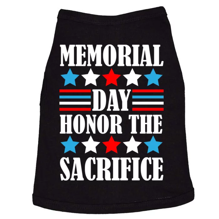 Memorial Day Honor The Sacrifice Doggie Tank