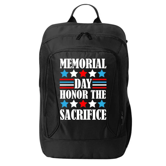 Memorial Day Honor The Sacrifice City Backpack