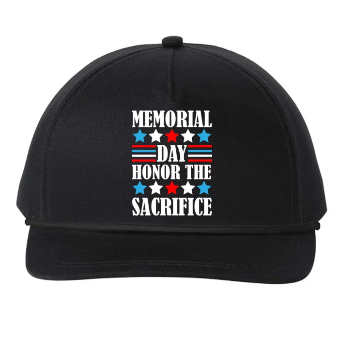 Memorial Day Honor The Sacrifice Snapback Five-Panel Rope Hat