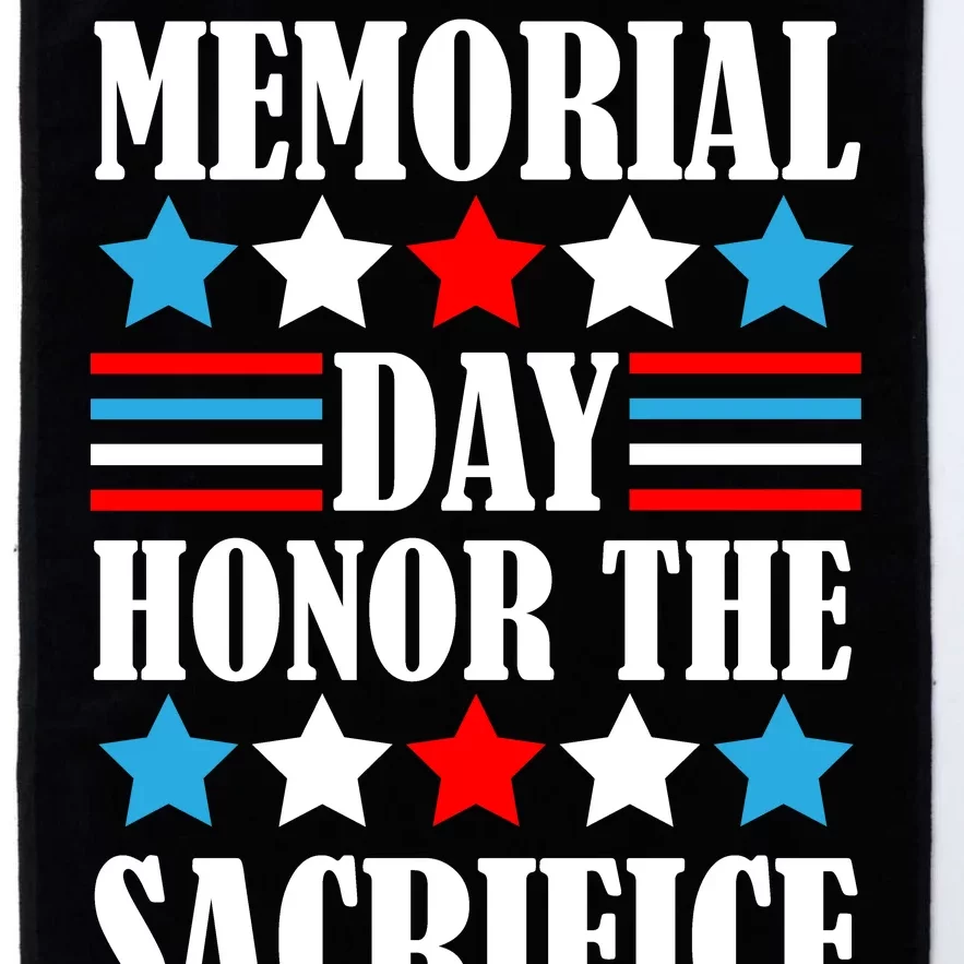 Memorial Day Honor The Sacrifice Platinum Collection Golf Towel