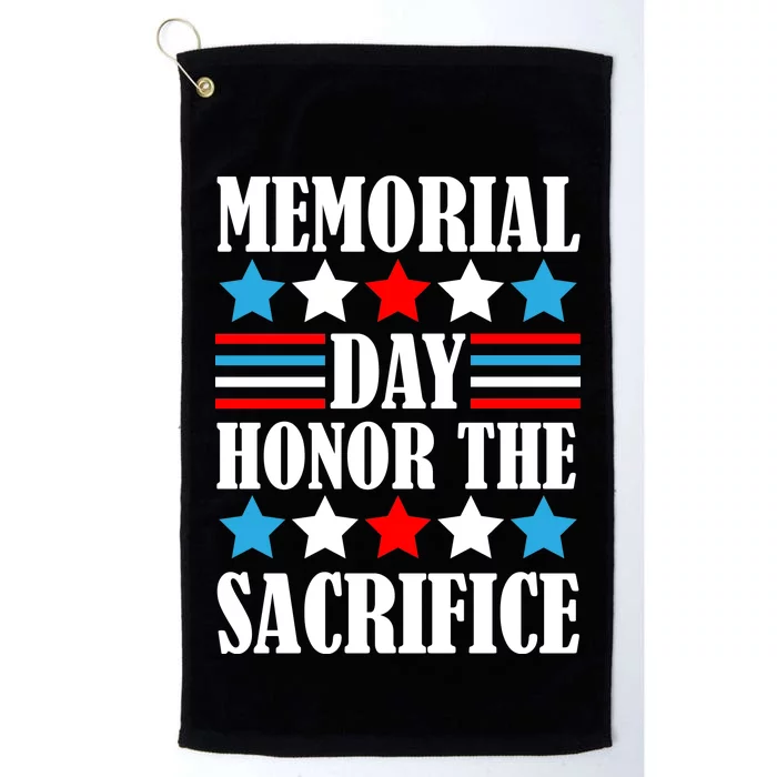 Memorial Day Honor The Sacrifice Platinum Collection Golf Towel